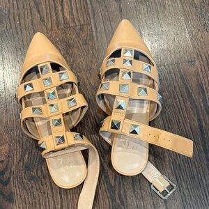 Mix No. 6 Tan Flats with Silver Accents